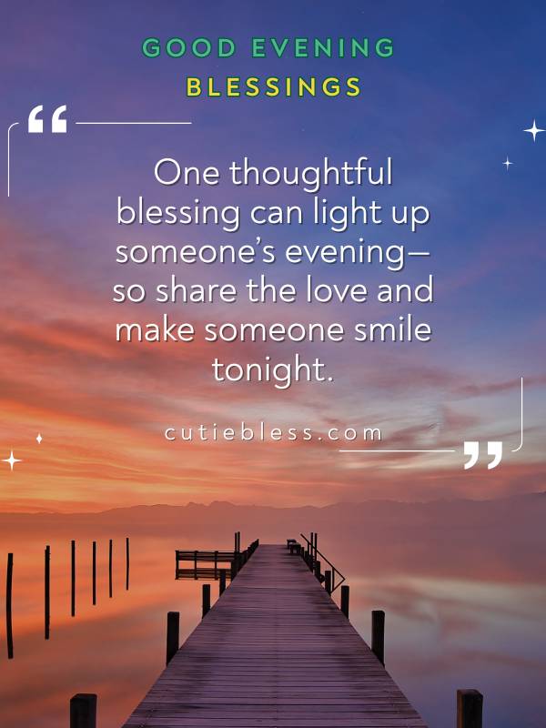 Final Evening Blessing Quote with Kindness Message