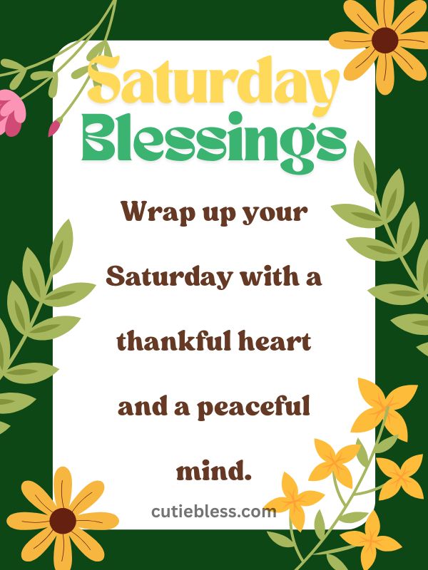 Closing quote about gratitude and peaceful reflections