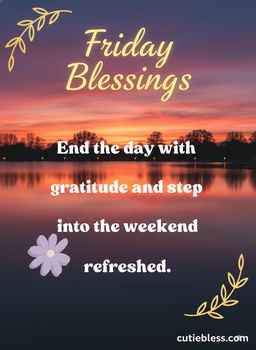 Friday Blessing Prayer and Quote