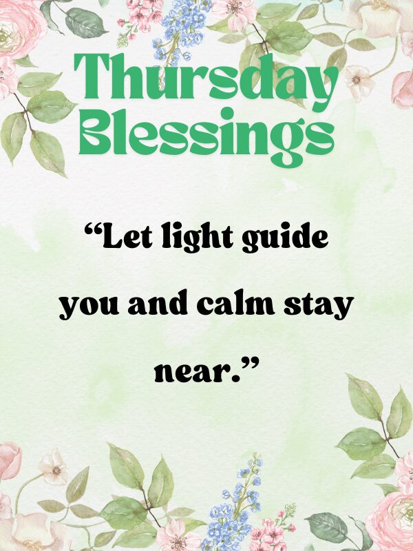 Motivational Thursday image with spring growth message: Grow gently in the middle of things.