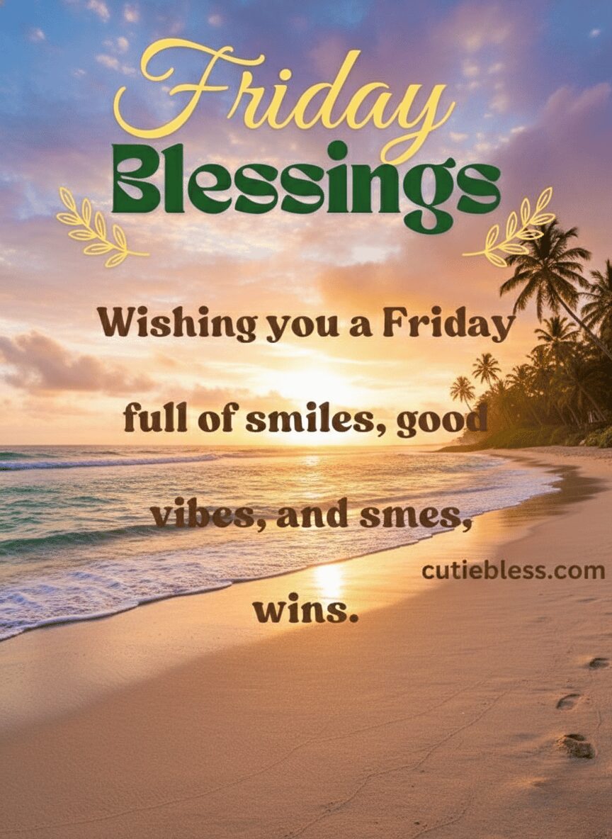 Happy Good Morning Friday Prayer, Blessing and Quote