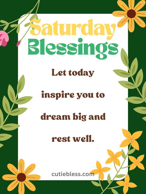 Uplifting words to inspire dreams and restful energy