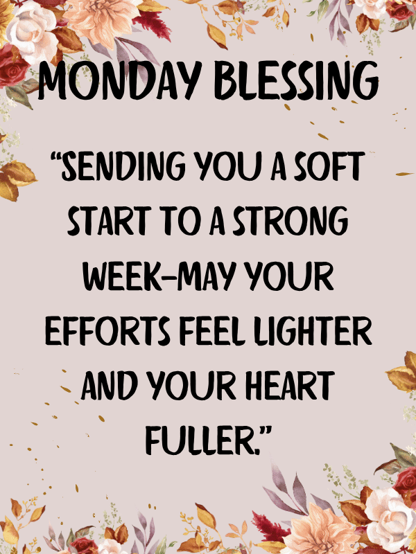 Start this week with soft and peacfull welcome