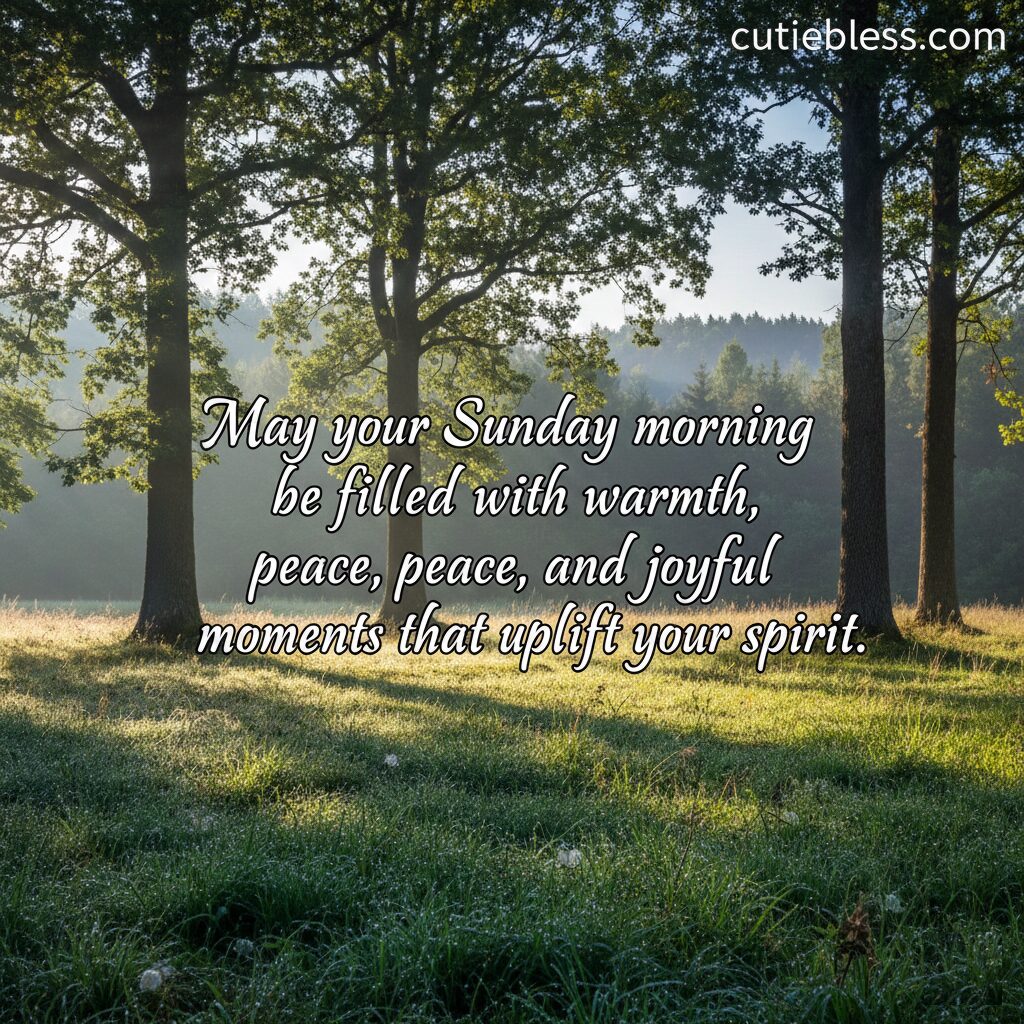 Sunday Morning Blessings to Start Your Day