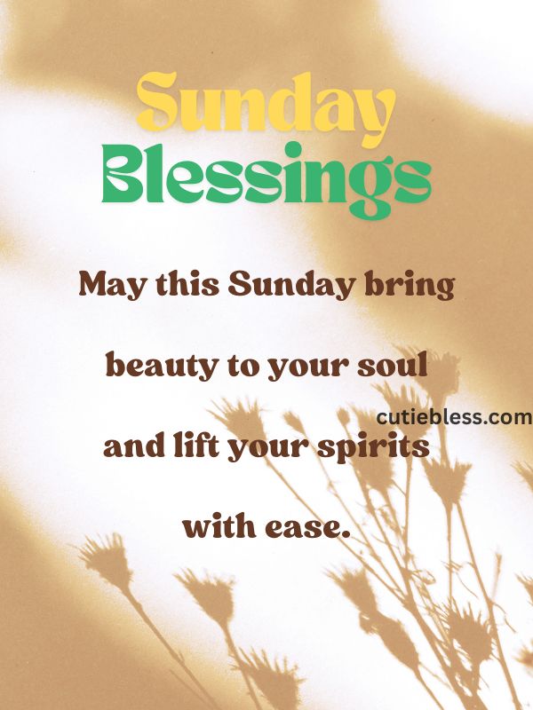 Inspirational today message wishing beauty for your soul and lifting your spirits.