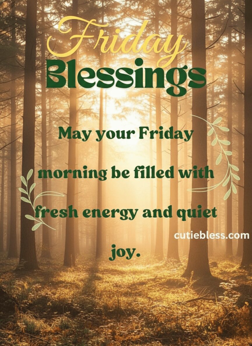 Thankful Good Morning Friday Prayer and Blessing Quote