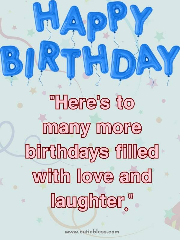 Closing birthday blessing for future celebrations