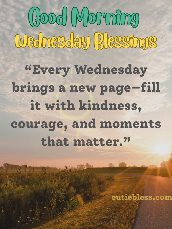 Inspirational final thoughts for a meaningful Wednesday close
