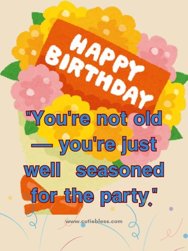 Funny birthday blessing with light humor