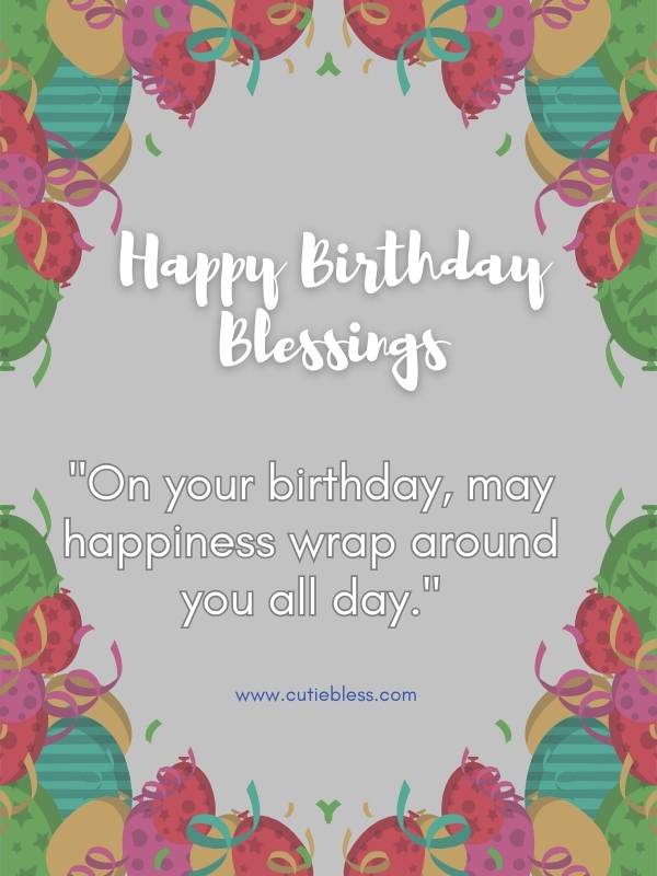 Heartfelt Happy Birthday Blessing and prayer for joy