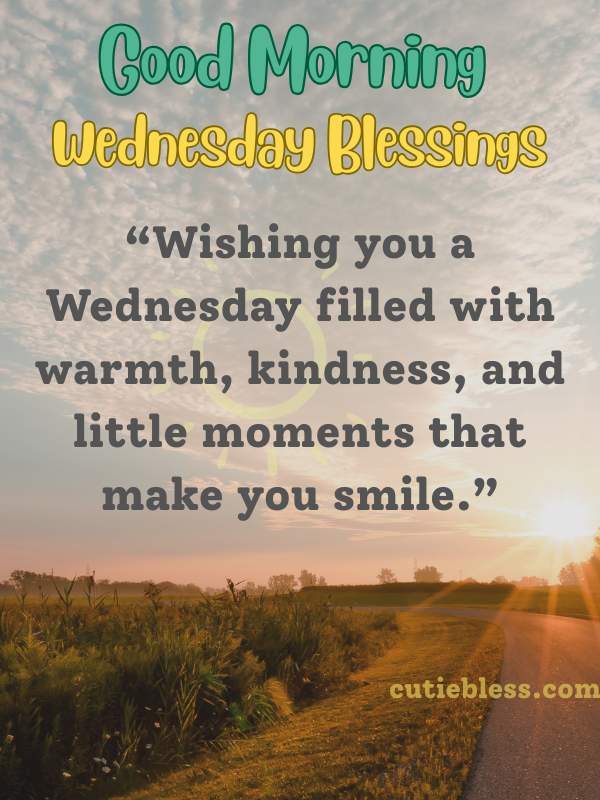 Heartwarming Wednesday greeting shared with friends and family
