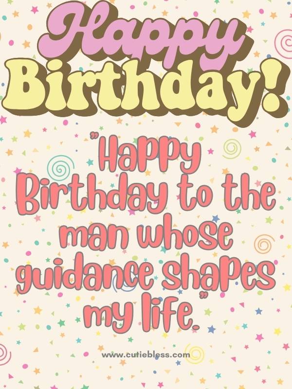 Loving birthday wish for a father