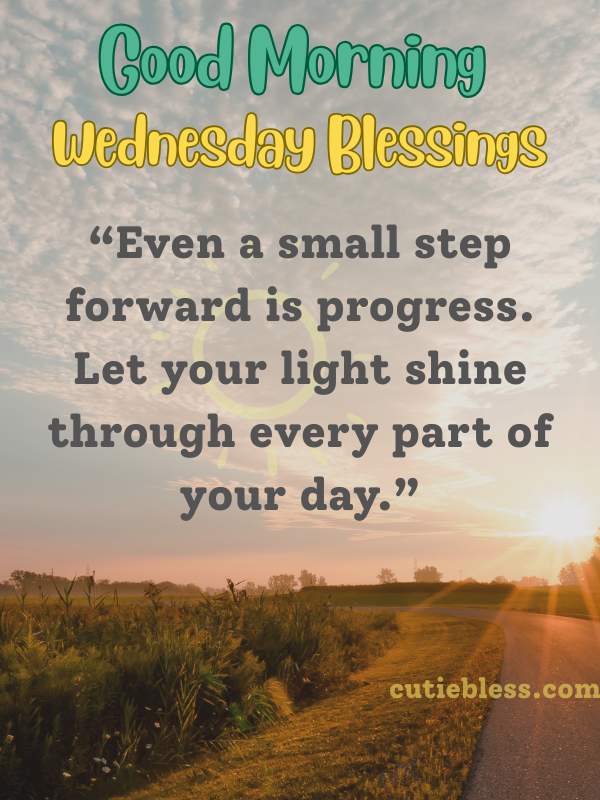 Wednesday motivational quote to boost mood and encourage progress