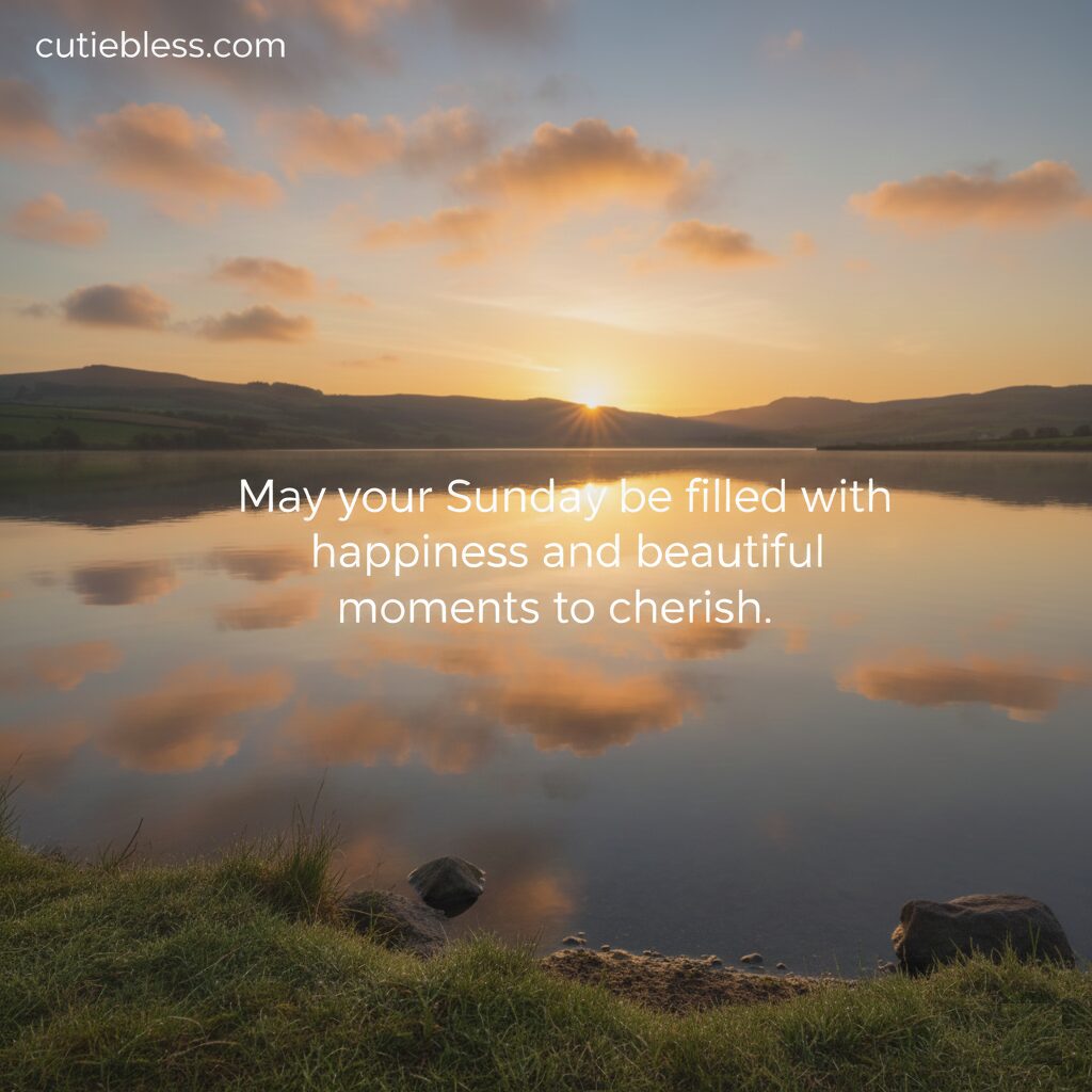 Fill your heart with happiness and enjoy peaceful moments on a Sunday morning