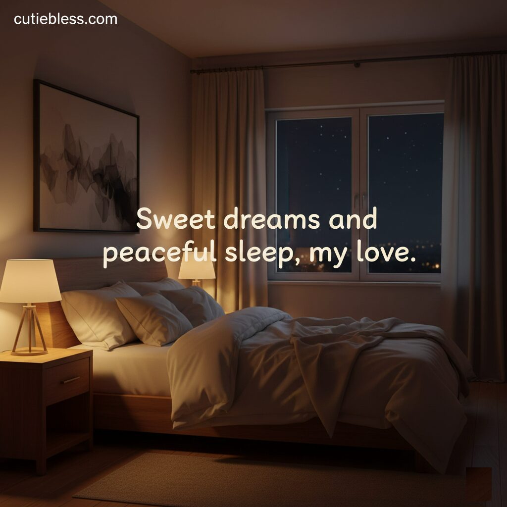 Sweet dreams and peaceful sleep in a calm bedroom setting