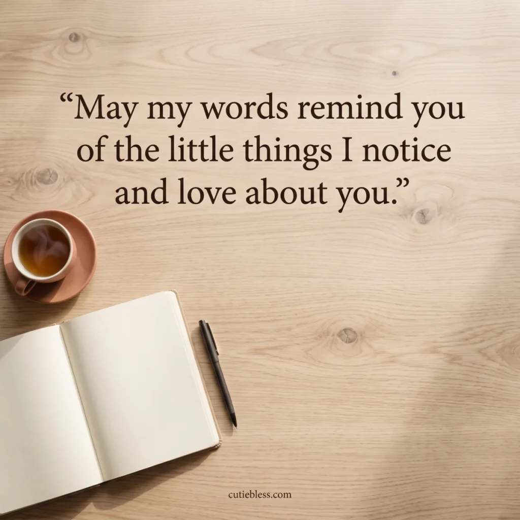 Sage and blue speech bubbles frame the words, “May a few honest words help you feel how deeply you are loved.”